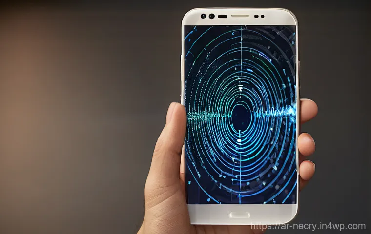 모바일 보안 위협 대응 가이드 - **The Subtle Phishing Lure**
    A close-up of a modern smartphone screen displaying a seemingly leg...