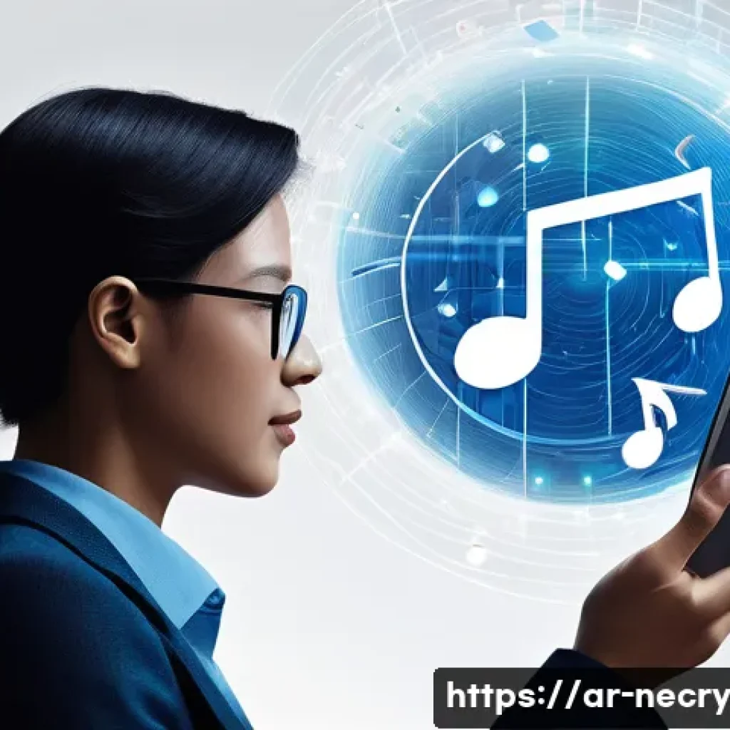 모바일 기기에서의 인공지능 활용 보안 - **Prompt 1: The AI's Invisible Gaze on Mobile Data**
    "A person's hand holds a modern smartphone,...