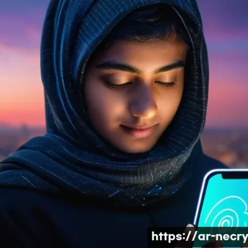 모바일 기기에서의 이메일 보안 - **Prompt 1: The Digital Treasure Chest**
    A vibrant, medium shot image of a young adult, approxim...